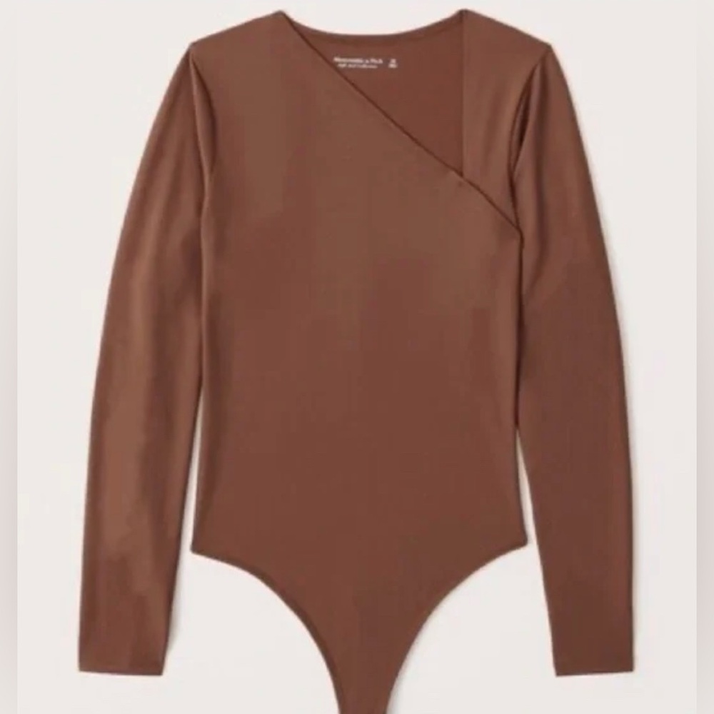 Abercrombie & Fitch Rust Color Long Sleeve Asymme… - image 1